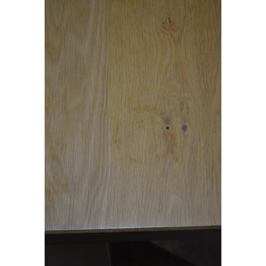 Vierkante massief eiken salontafel-6