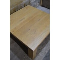 thumb-Vierkante massief eiken salontafel-9