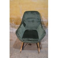 thumb-JANNIS schommelstoel groen met metalen frame en stoffen bekleding-3