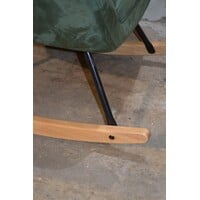 thumb-JANNIS schommelstoel groen met metalen frame en stoffen bekleding-5