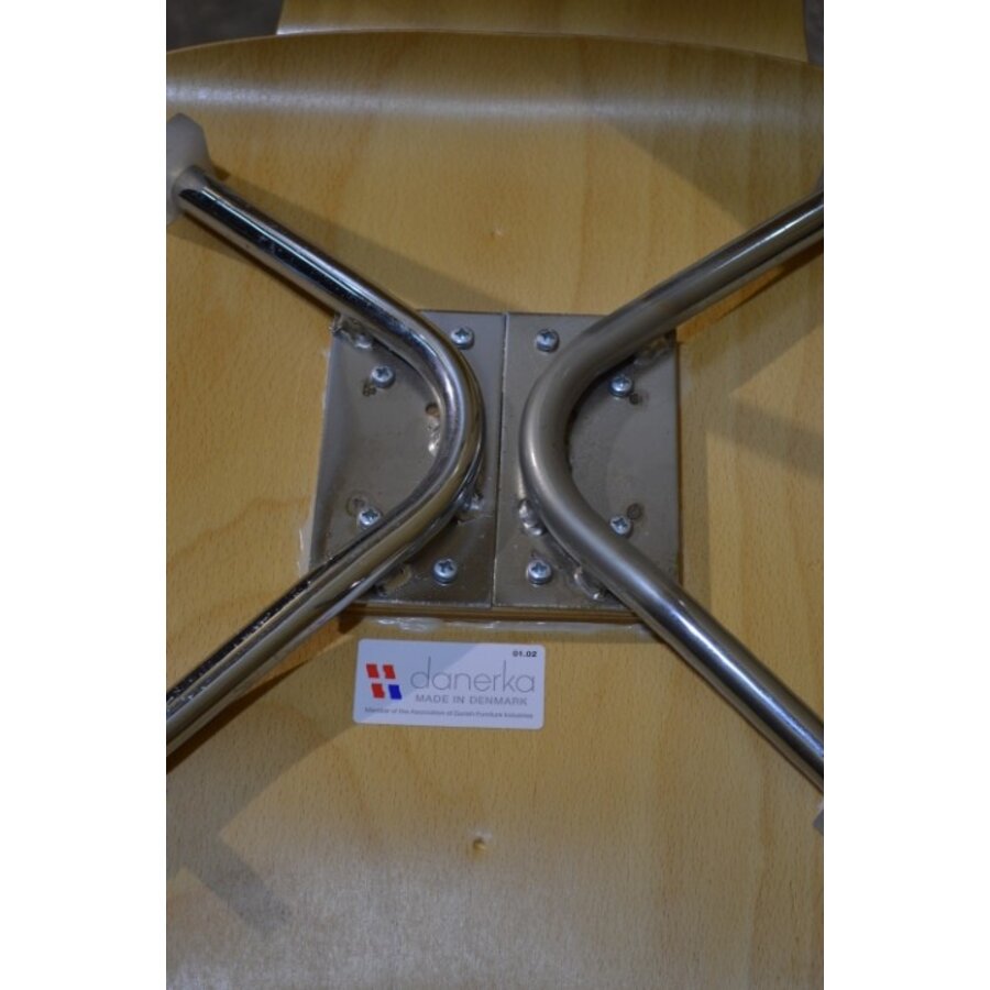 Set van 2 Deense Danerka stoelen – Vintage stapelbare eetkamerstoelen-7