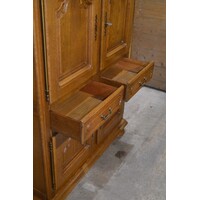 thumb-Donker eiken 4-deurs kast met lades – Servieskast of linnenkast-4