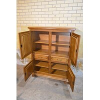 thumb-Donker eiken 4-deurs kast met lades – Servieskast of linnenkast-5