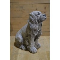 thumb-Betonnen beeld van een cocker spaniel hond voor tuin of interieur-3