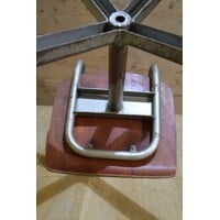 thumb-Tweedehands schoolstoeltje met houten zitting en metalen frame-7