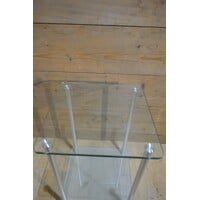 thumb-Glazen tafeltje met aluminium poten-5