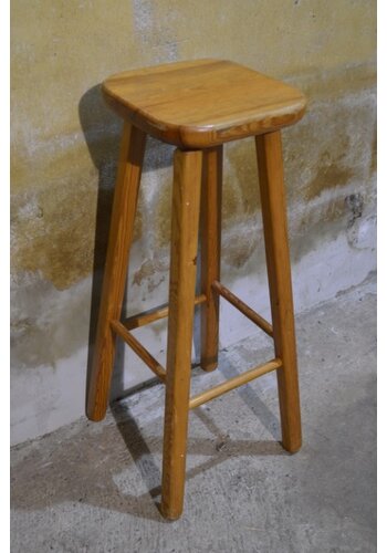 Grenen plantentafeltje / kruk 