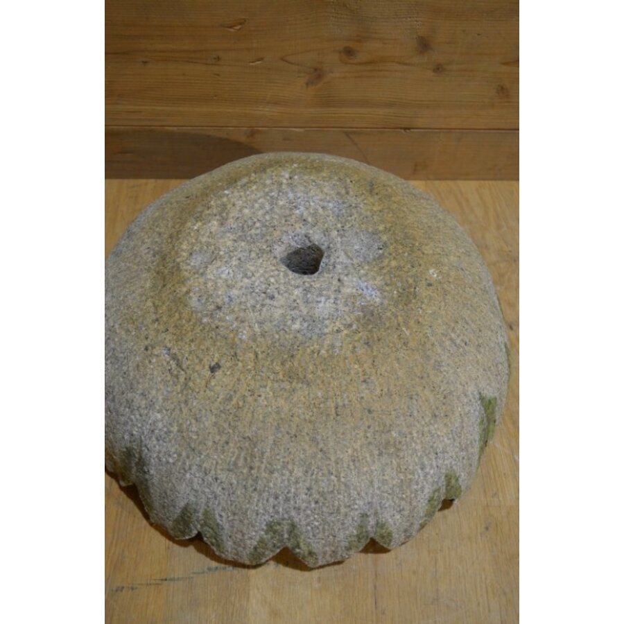 Stervormig waterornament van grijs natuursteen voor tuin-7