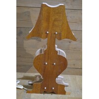 thumb-Houten tafellamp vintage model-1