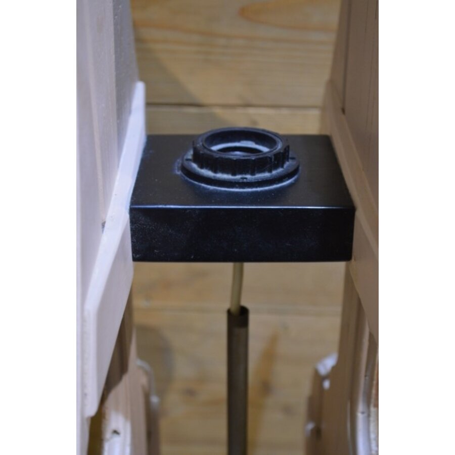 Houten tafellamp vintage model-7