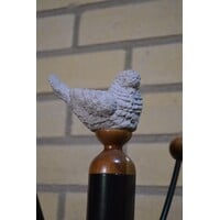 thumb-OBK kapstok staal jaren 60 zwart met houten haken-6