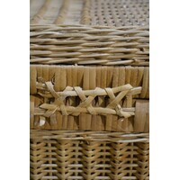thumb-Vintage rotan picknickmand gevlochten-5