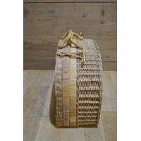 thumb-Vintage rotan picknickmand gevlochten-7