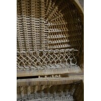 thumb-Vintage rotan picknickmand gevlochten-9