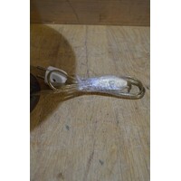 thumb-Vintage tafellamp jaren 60 hout en linnen kap-4