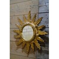 thumb-Vergulde zonnespiegel mid century-3