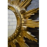 thumb-Vergulde zonnespiegel mid century-4