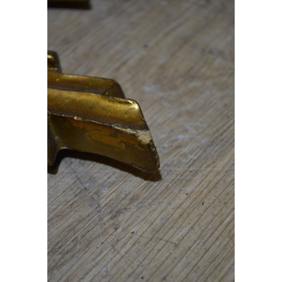 Vergulde zonnespiegel mid century-7
