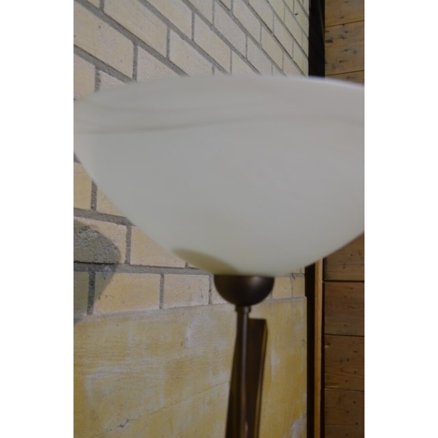 Staande lamp messing / glas-5