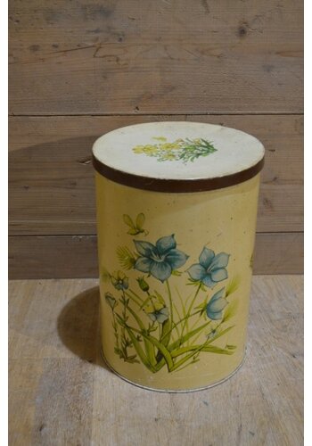 Blik met bloemen 