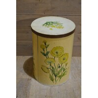 thumb-Blikken doos bloemen decor-3