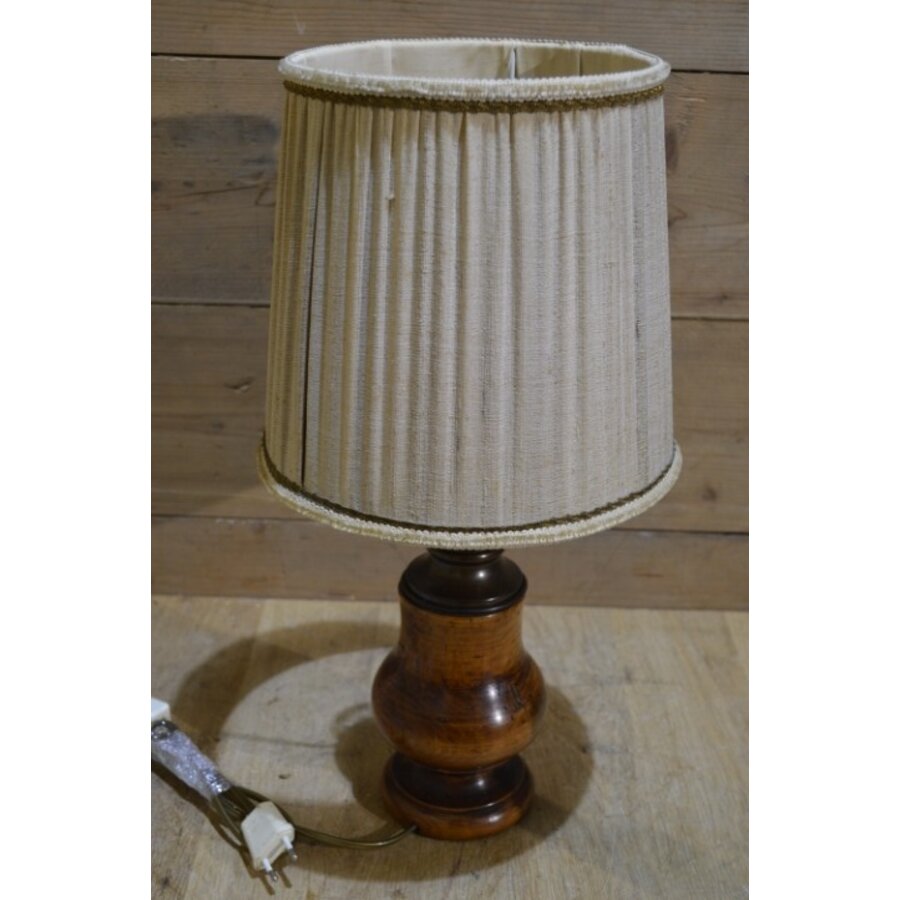 Schemerlamp hout / messing-7