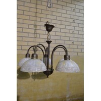 thumb-Hanglamp messing look met glas-1