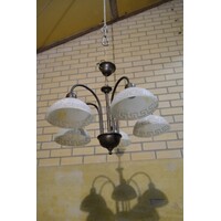 thumb-Hanglamp messing look met glas-3