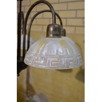 thumb-Hanglamp messing look met glas-6