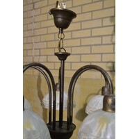 thumb-Hanglamp messing look met glas-7