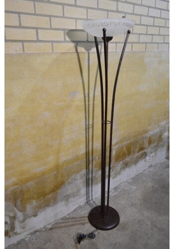 Staande lamp metaal / glas 