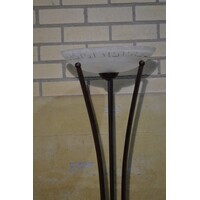 thumb-Staande lamp metaal en glas-3