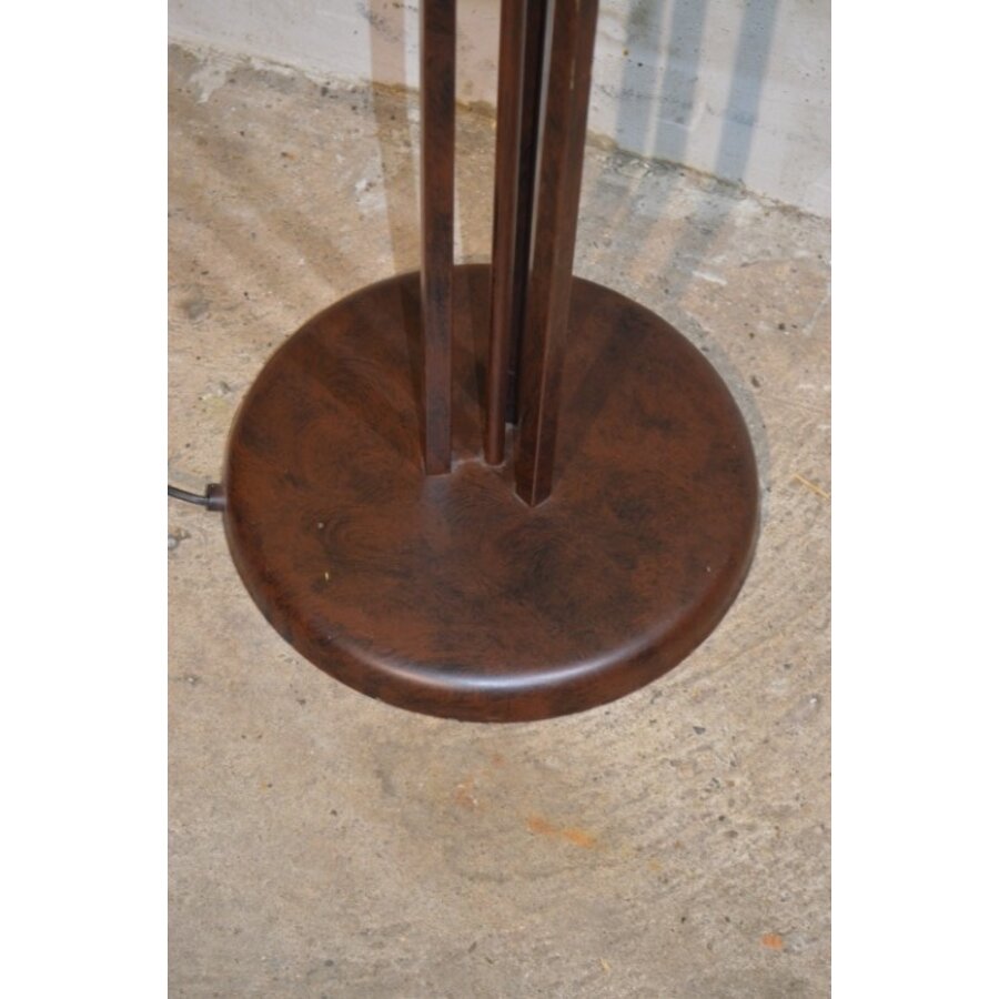 Staande lamp metaal en glas-4