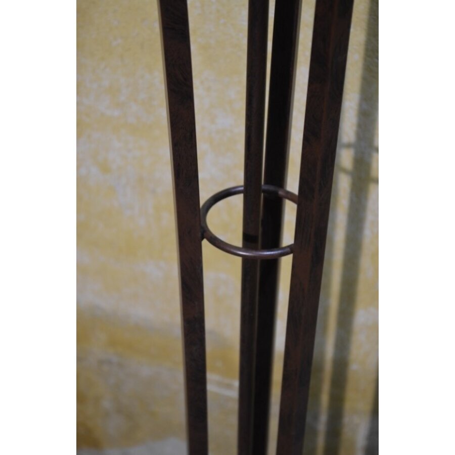 Staande lamp metaal en glas-7