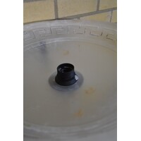 thumb-Staande lamp metaal en glas-8