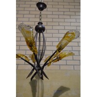 thumb-Hanglamp glas 5 armig-10