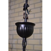 thumb-Eiken hanglamp met glas kapjes-7