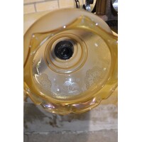 thumb-Eiken hanglamp met glas kapjes-10