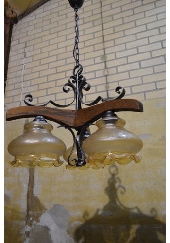 Boeren hanglamp eiken 