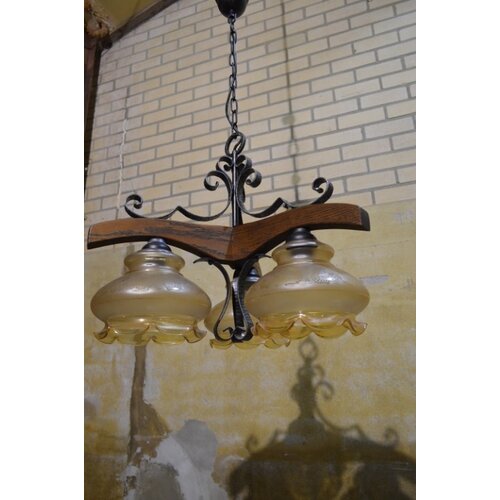 Boeren hanglamp eiken 