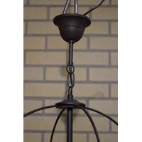 thumb-Vierkante hanglamp glas metaal-5