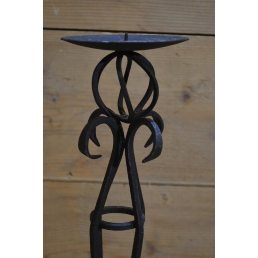 Staande metalen kandelaar groot-2