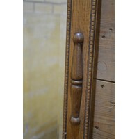 thumb-Antieke facet spiegel in massief eiken lijst circa 1920-3