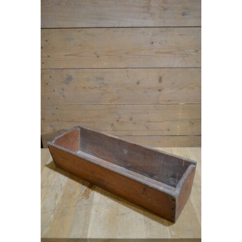Oude houten bak 