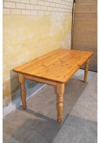 Grenen eettafel boerderij 