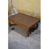 thumb-Franse eiken salontafel met gedraaide bolpoten-6