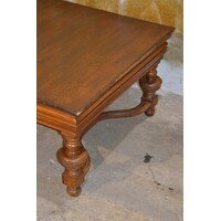 thumb-Franse eiken salontafel met gedraaide bolpoten-7