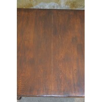 thumb-Franse eiken salontafel met gedraaide bolpoten-9
