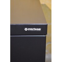 thumb-Zwarte metalen draaideurkast met verstelbare schappen-4