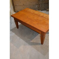 thumb-Grote teak salontafel van massief hout met laden-7